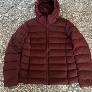 The North Face Maroon Quilted Jacket